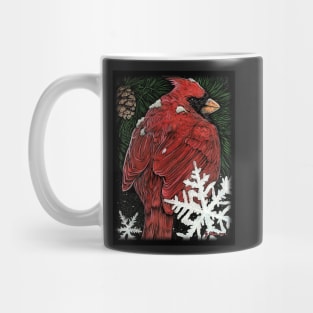 Big Christmas Cardinal Mug